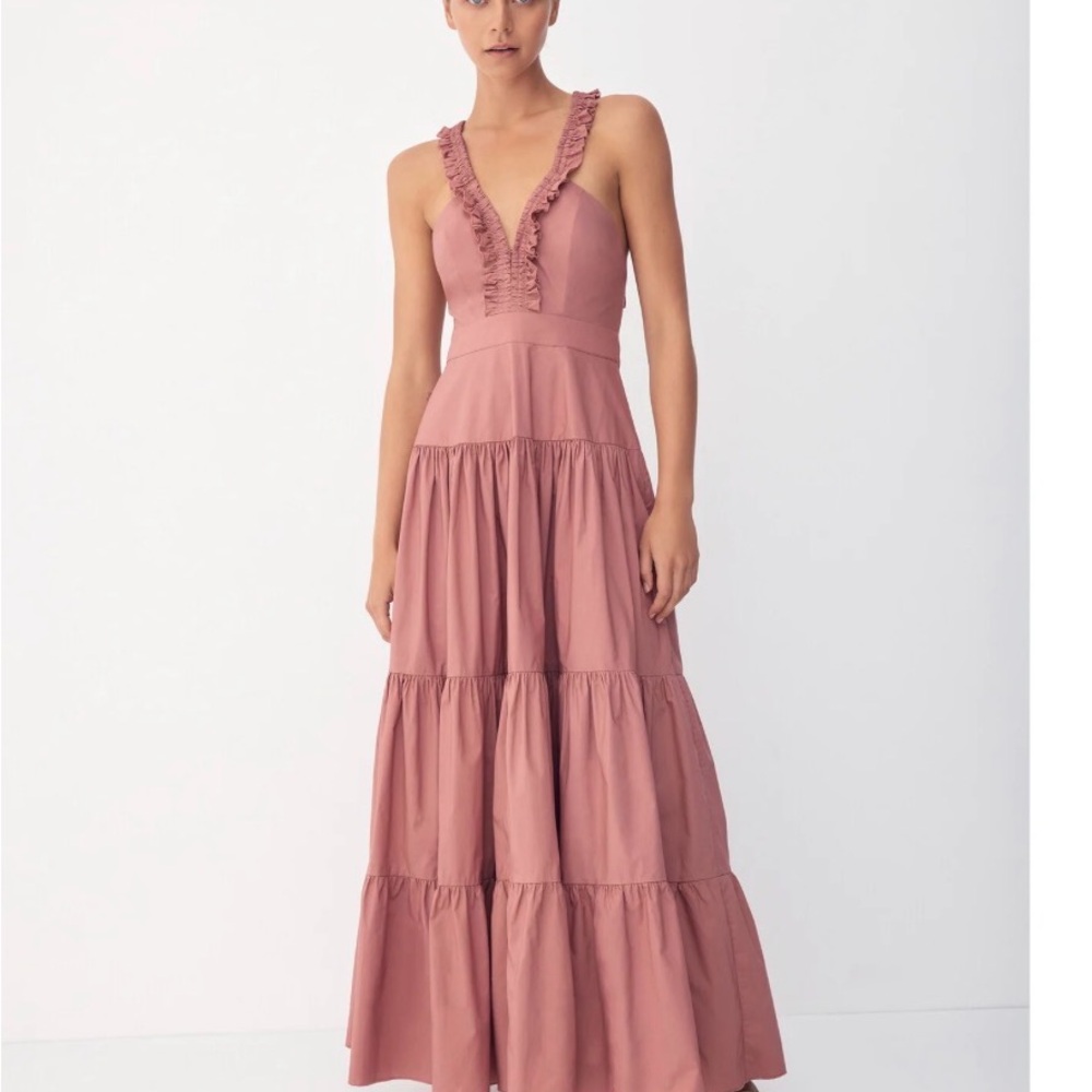 Bird & Knoll Stevie dress Rose color